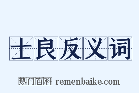 士良反义词是什么意思的图片